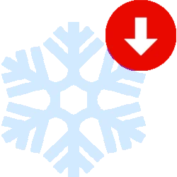 weniger Schneebedeckung